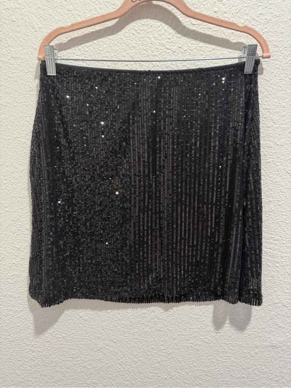 Old Navy Black Sequin Mini Skirt Size L NWT